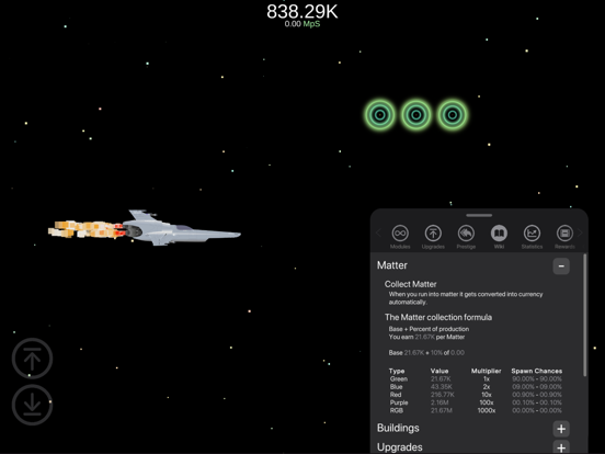 Idle SpaceFlight iPad screenshot 3 - Games app