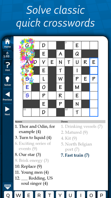 Astraware Crosswords screenshot 1