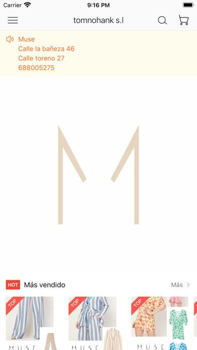 Muse shop Screenshot