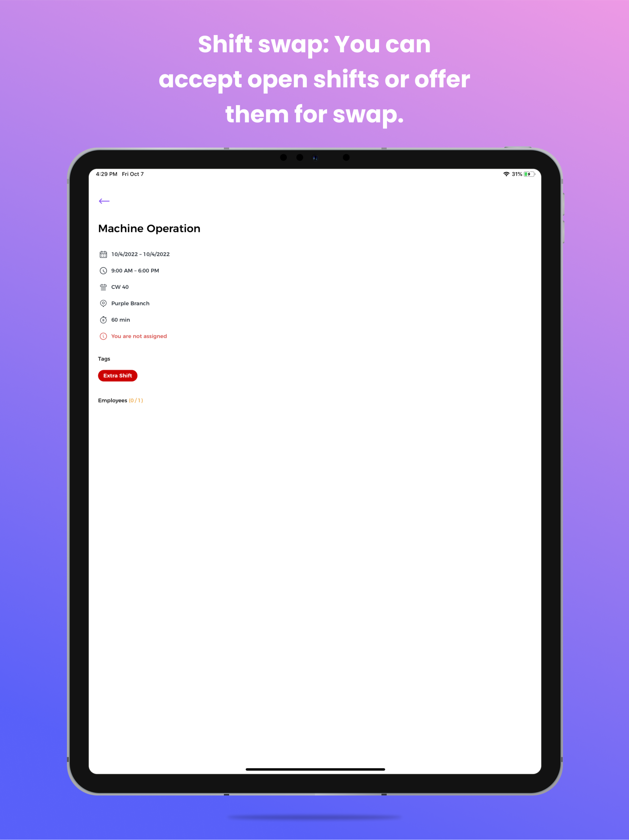 shyftplan - dein Schichtplan screenshot 8