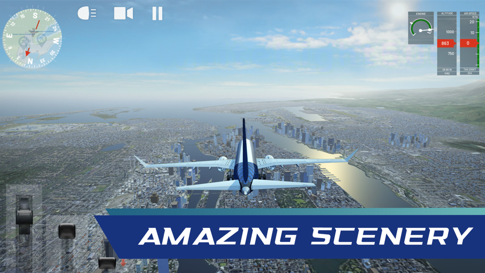 #2. Flight Simulator: Plane Game (iOS) 由: Sir Studios
