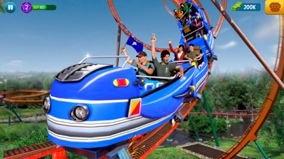 Roller Coaster Theme Park Game Screenshot