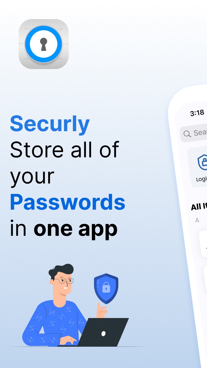 1P Smart Password Manager App