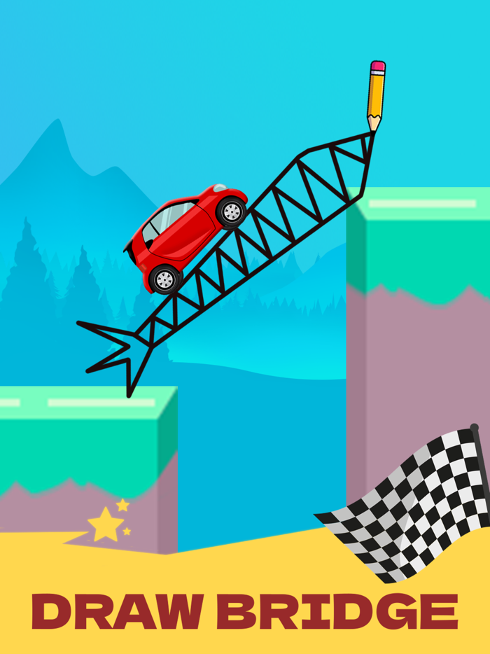 Draw 2 Bridge Puzzle Game
