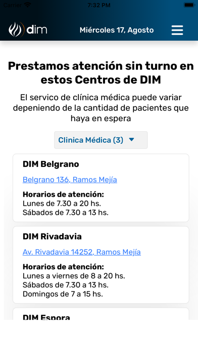 DIM SALUD Turnos y Resultados Screenshot