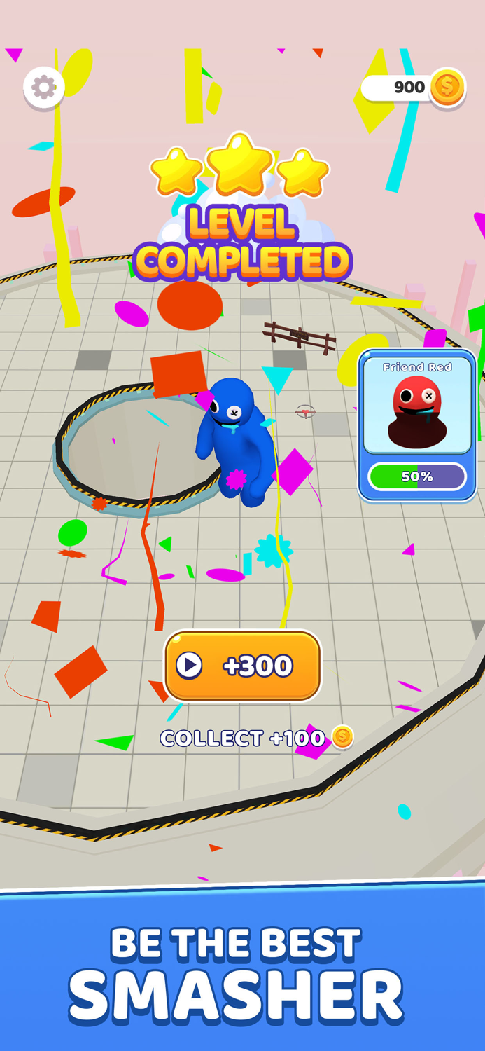 Smashers io Blue Monster