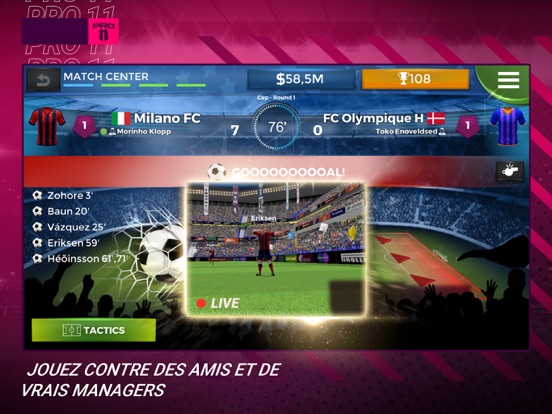 Screenshot #4 pour Pro 11 - Football Manager game