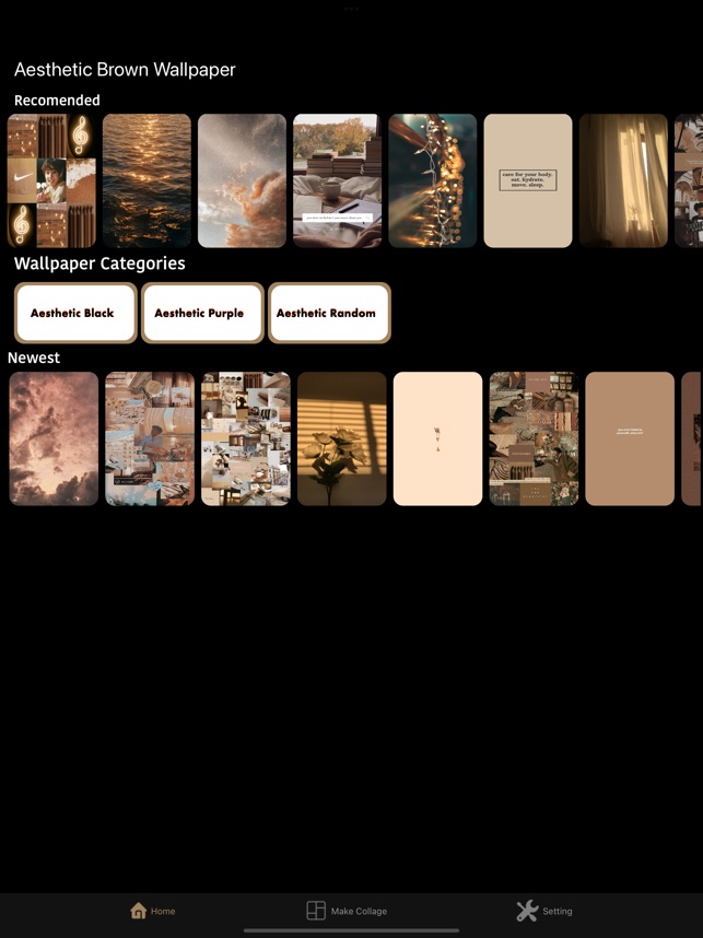 Aesthetic Brown Wallpaper on the App Store