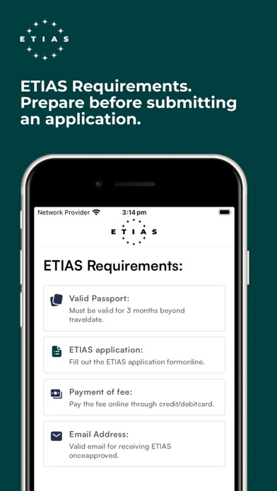 ETIAS Screenshot