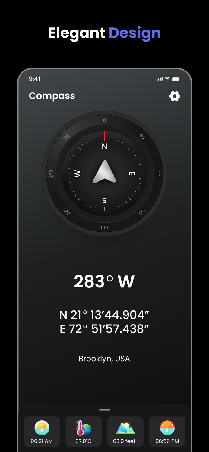 Digital Compass Directions app