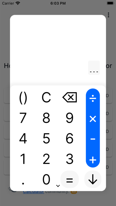 Savings Calculator - CalCon Screenshot