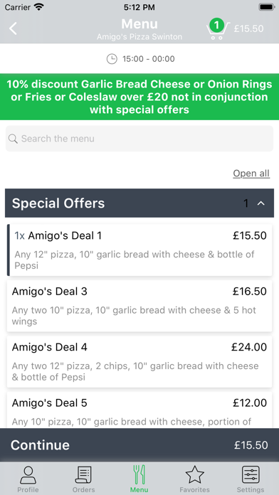 Screenshot #2 pour Amigo's Pizza Swinton