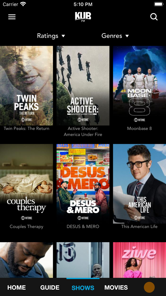 #4. KUB TV (iOS) 由: TiVo Platform Technologies LLC