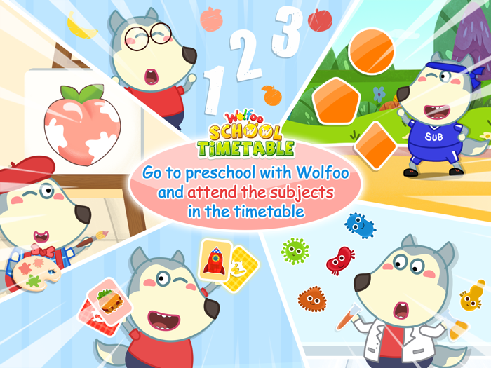 Wolfoo Study School Timetable