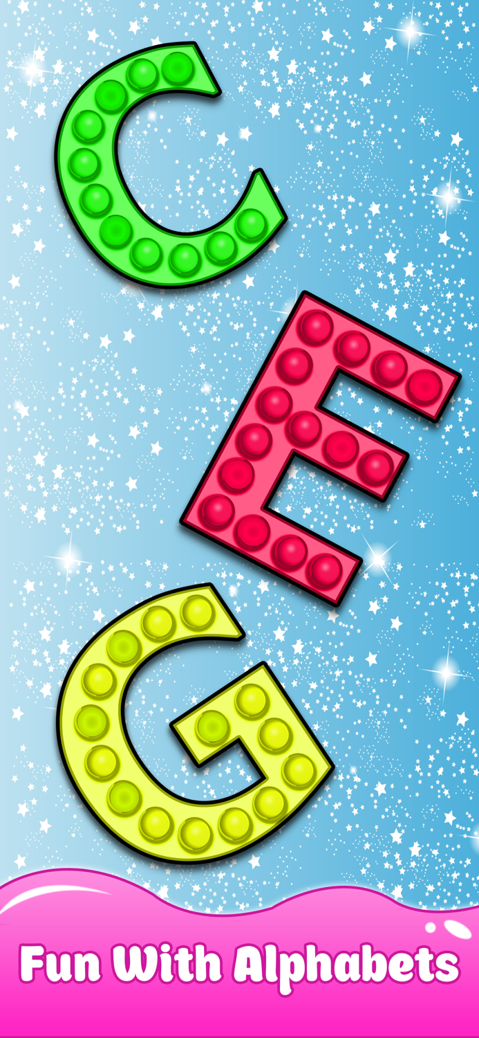 Pop it Toys ABC Learning Game