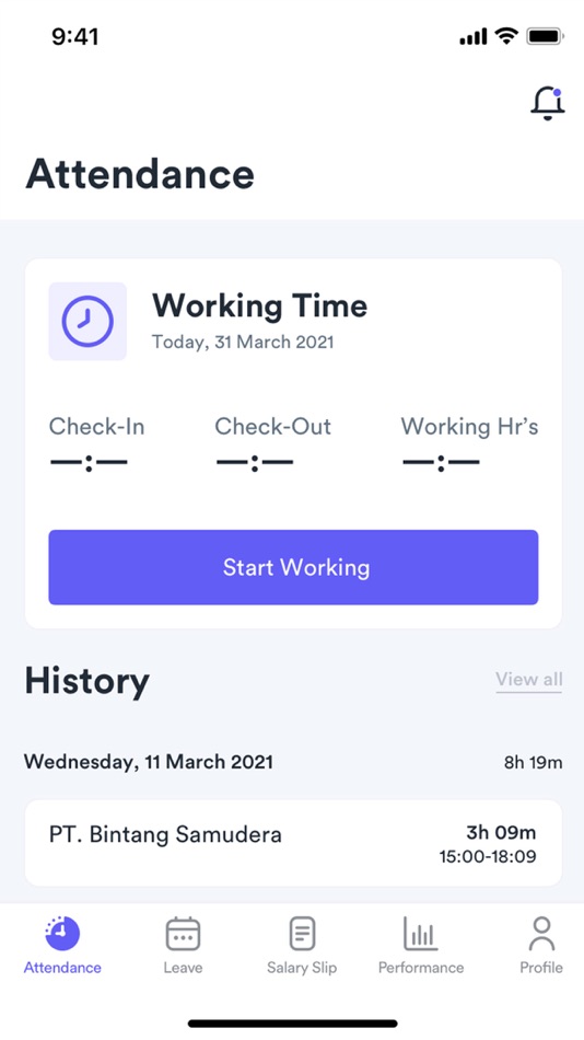 #2. Jasa HRM (iOS) Podle: WEBTOCRAT MOTION, CV