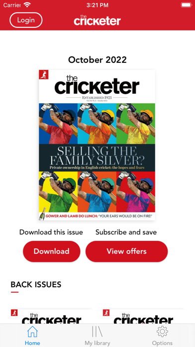 The Cricketer Magazine Screenshot