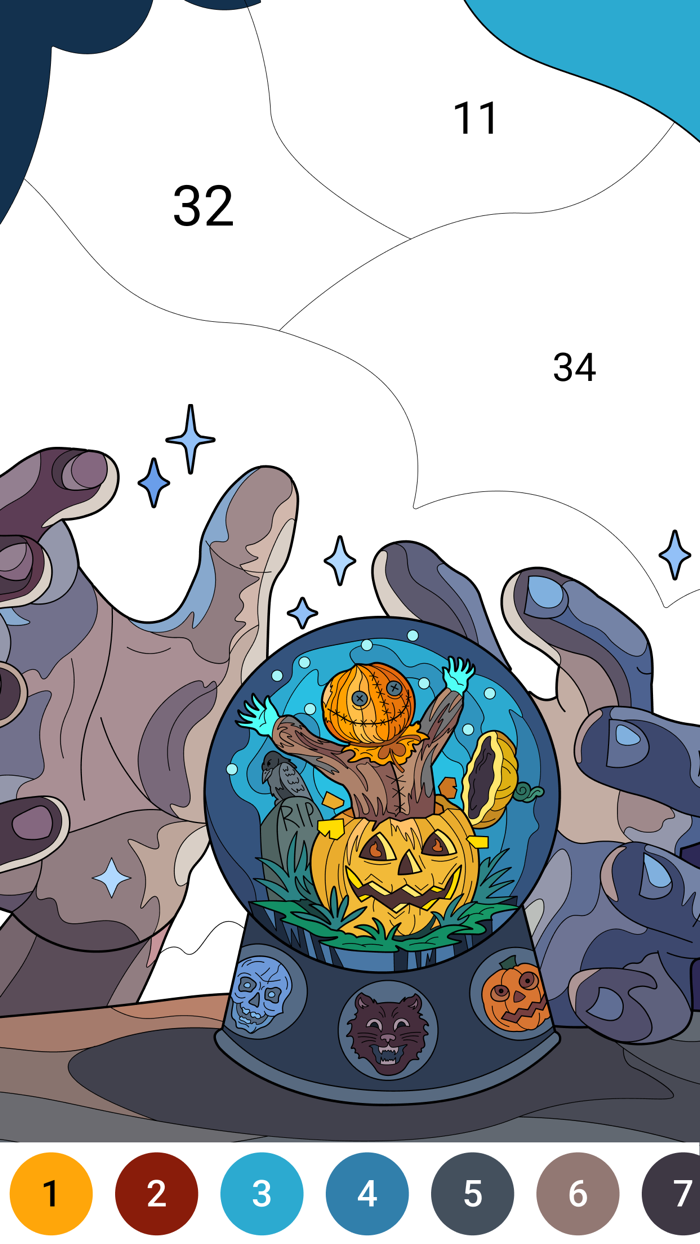 Happy Canvas Color by Number