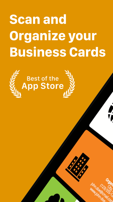 Business Card Organizer + Screenshot