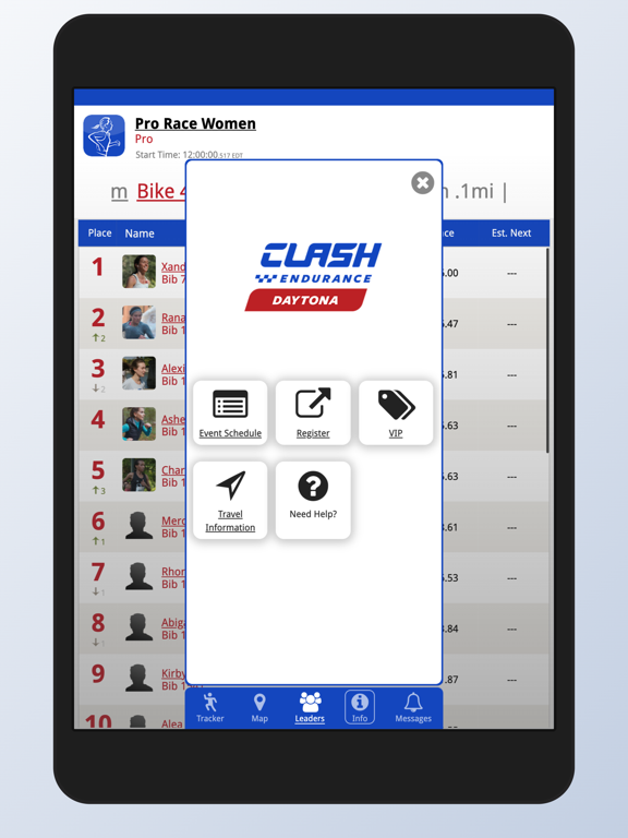 CLASH Endurance iPad screenshot 6 - Sports app
