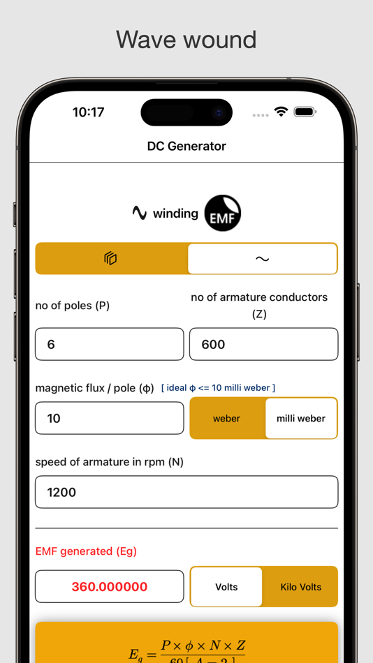 #5. DC Electric Generator (iOS) 由: V PUGAZHENTHI