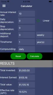 compound interest calc. iphone screenshot 3