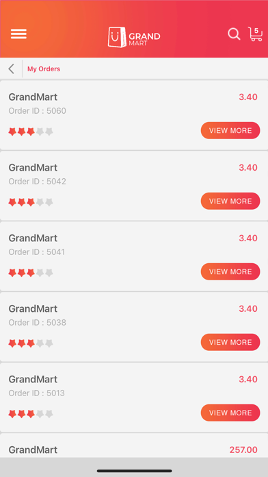 GrandMartApp Screenshot