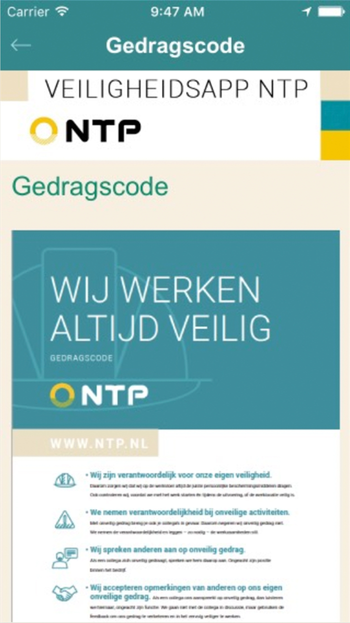 Veiligheidsapp NTP