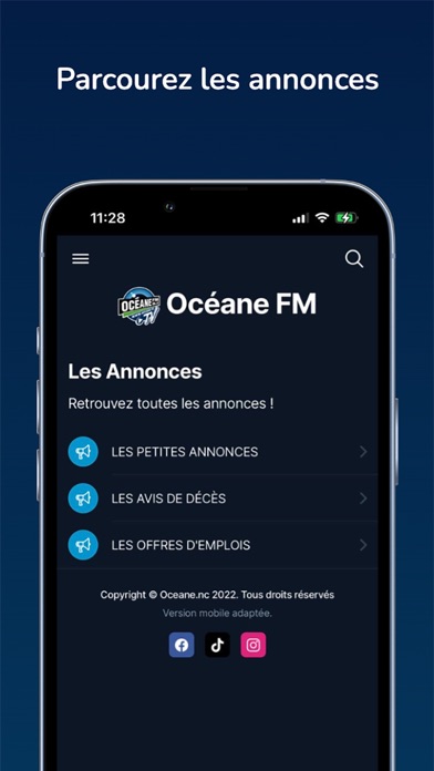 Océane FM - Nouvelle-Calédonie Screenshot