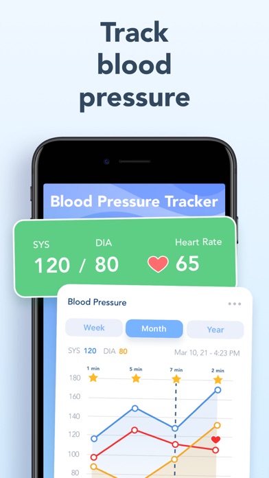 BreathNow - blood pressure app Screenshot