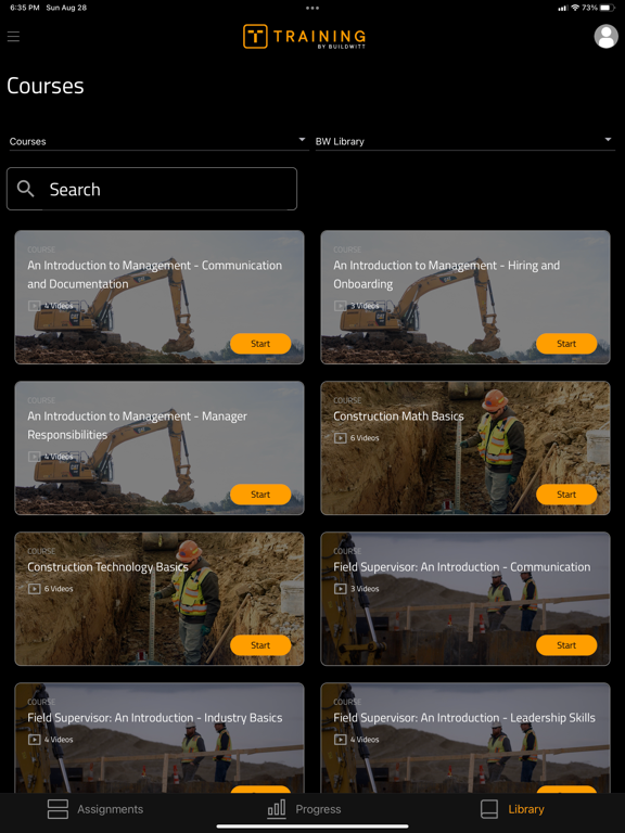BuildWitt Training iPad screenshot 5 - Business app