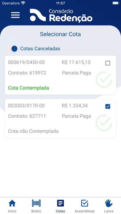 Consórcio Redenção Screenshot