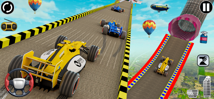 Formula Car Stunt Race Ramp