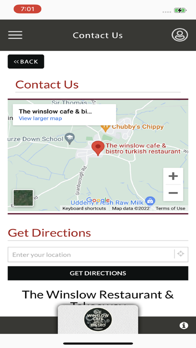 THE WINSLOW CAFE & RESTAURANT Screenshot