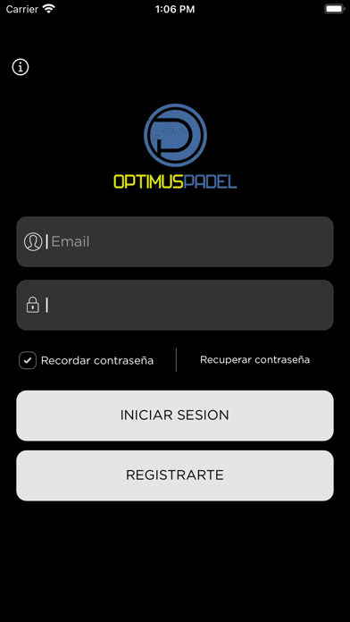 Optimus Padel Screenshot