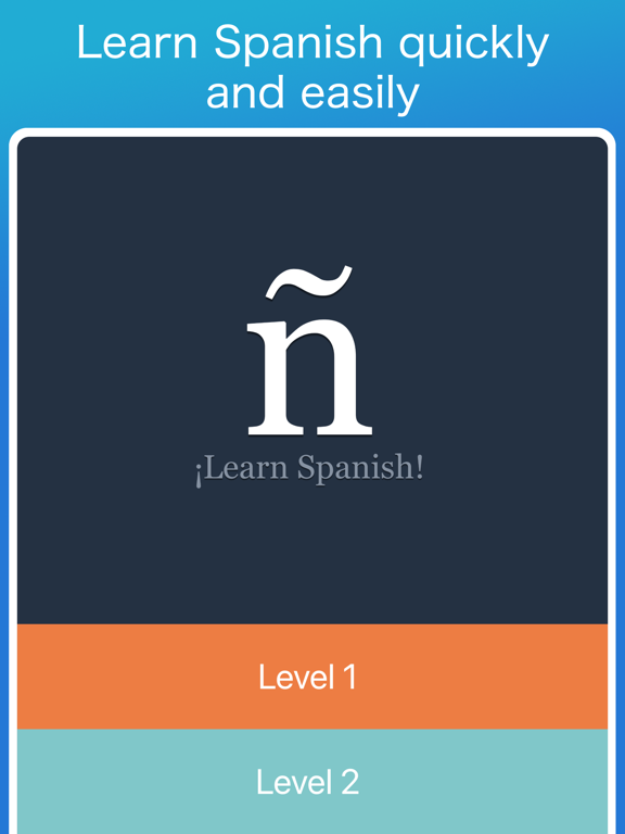 ¡Learn Spanish! iPad screenshot 1 - Education app