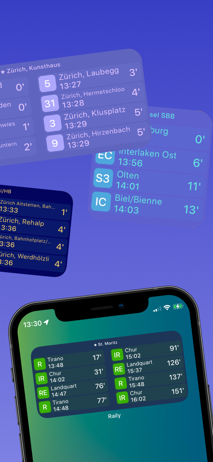 Raily Swiss Transport Widget