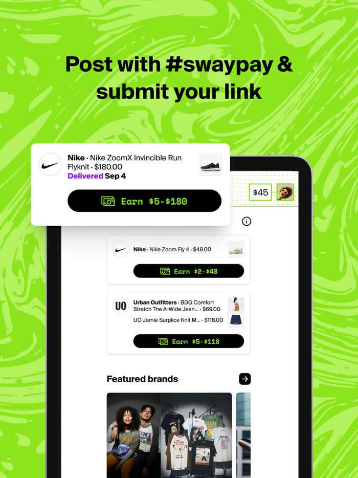 Swaypay Earn Cash Back