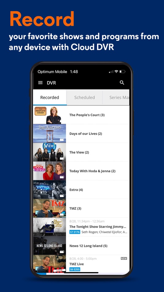 #3. Optimum (iOS) Podle: CSC Holdings, LLC.