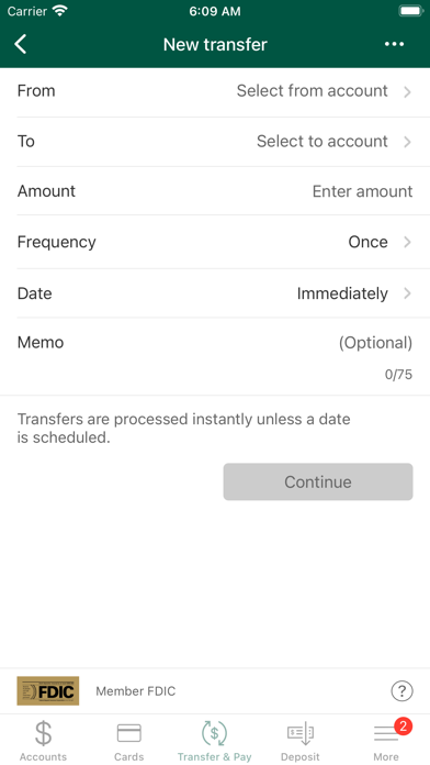 Bank of Milton Mobile Banking Screenshot