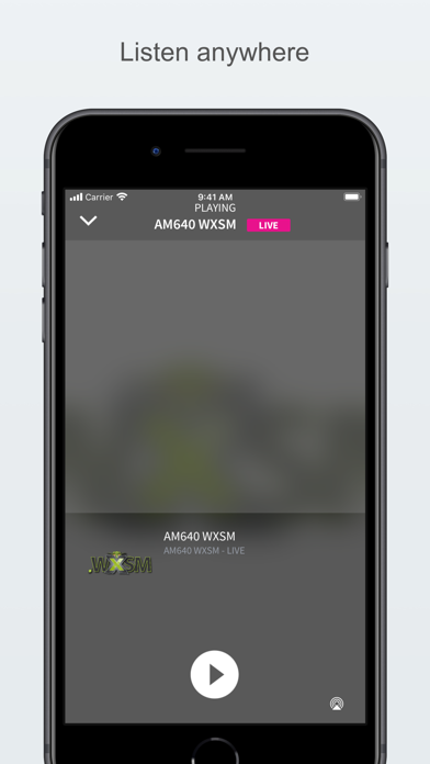 AM640 WXSM Screenshot