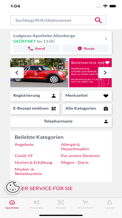 Ludgerus Apotheke Screenshot