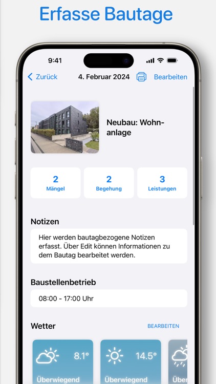 ProCapture - Bautagebuch