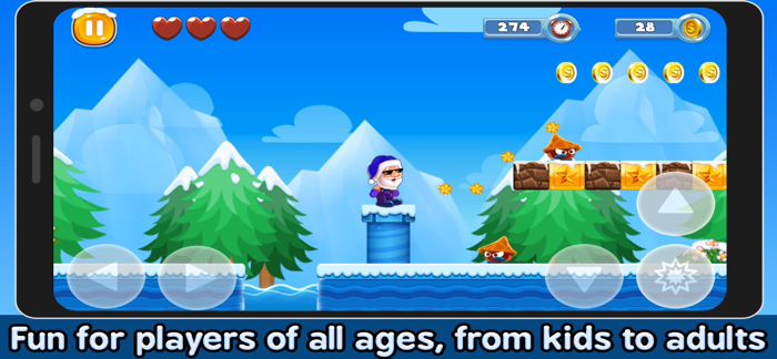 Super Santa RunandJump Christmas