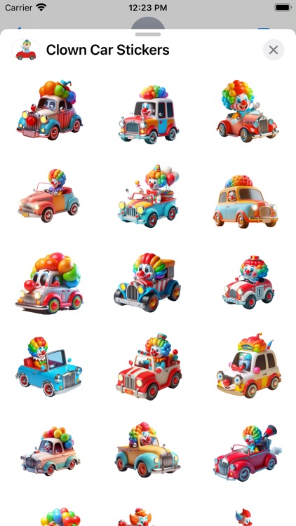 Clown Car Stickers