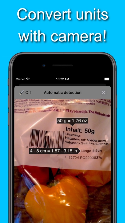 #1. ImpARial – AR unit converter (iOS) 由: Michal Indra