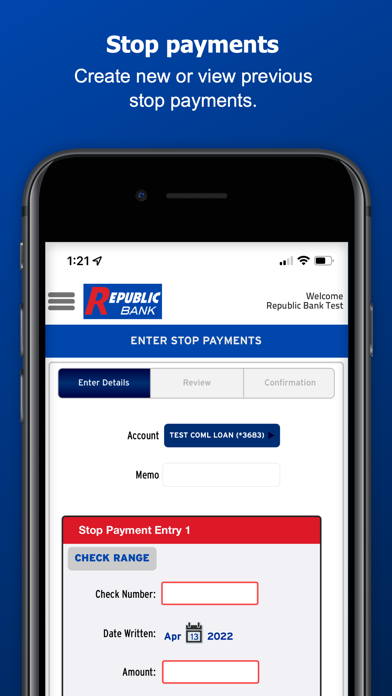 Republic Bank Treasury Direct Screenshot