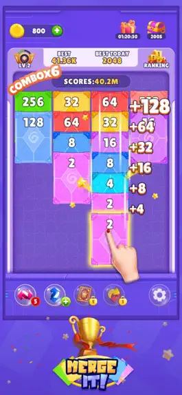 Game screenshot Merge it!-2048 Puzzle Game mod apk
