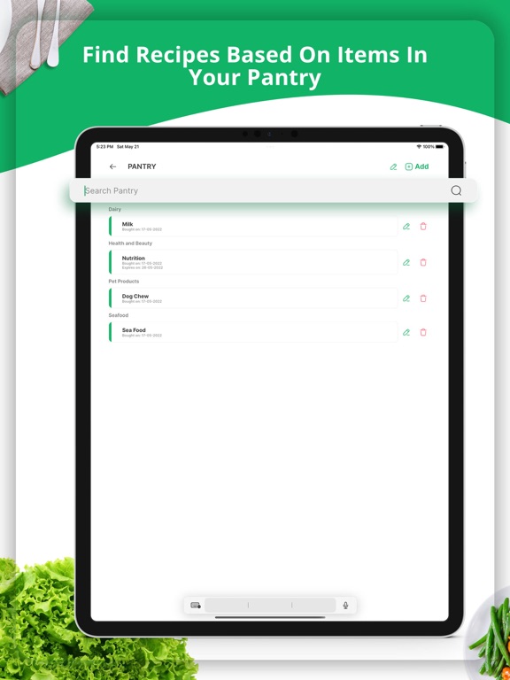 Healthy Recipe Manager - Meals iPad screenshot 4 - Food & Drink app