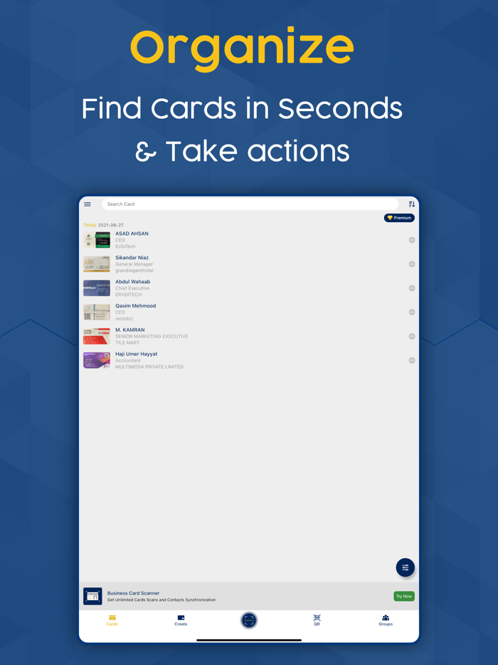 Business Card Scanner  Reader